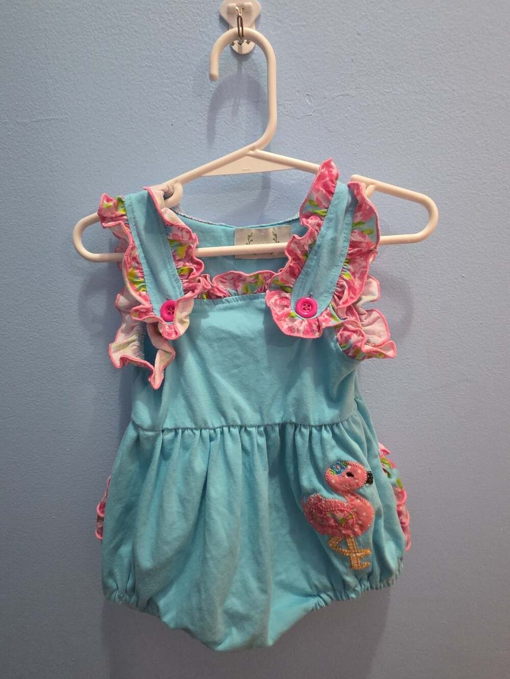 Floral Ruffle Bubble Romper - Picture 8 of 15
